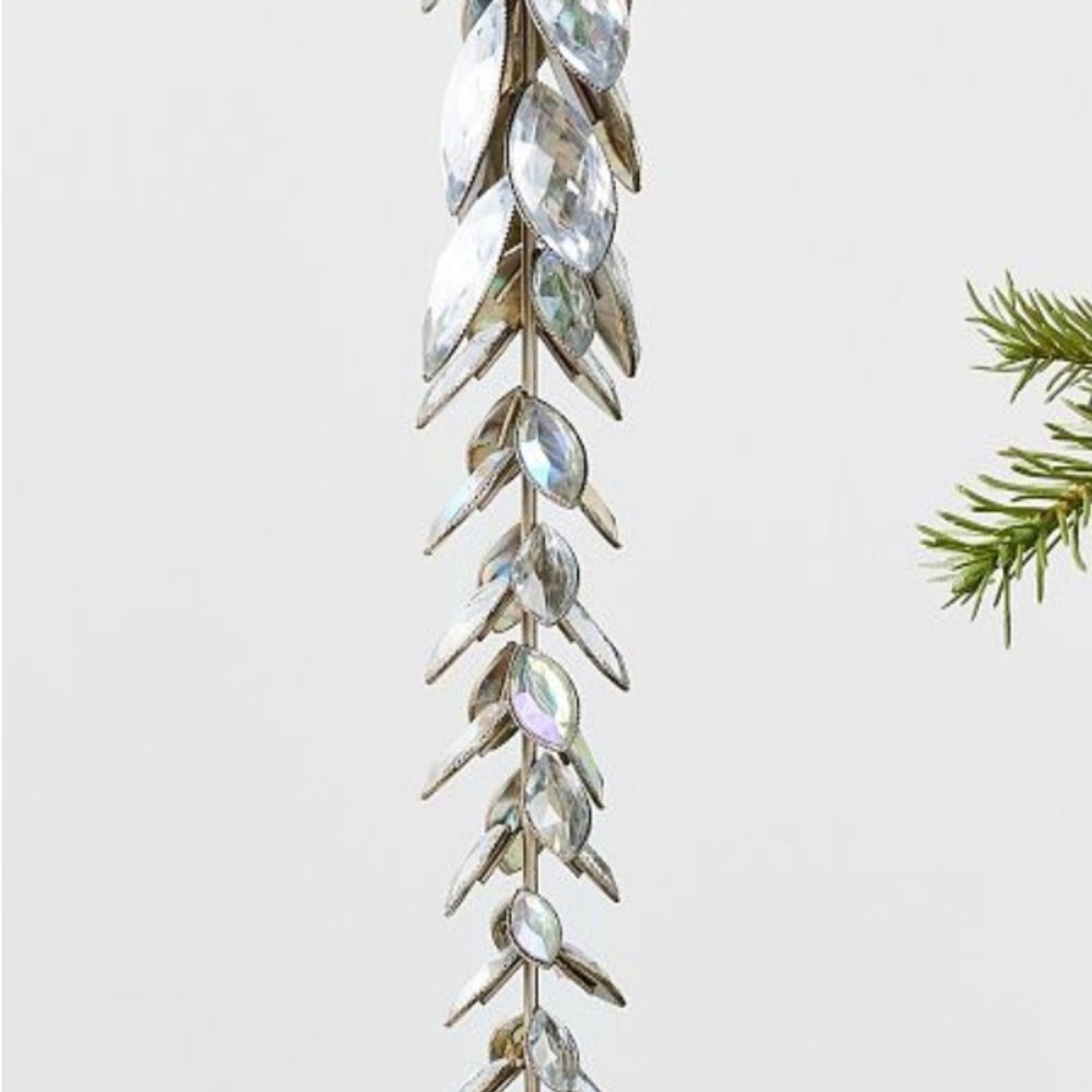 Pottery Barn large jeweled spire Christmas ornament